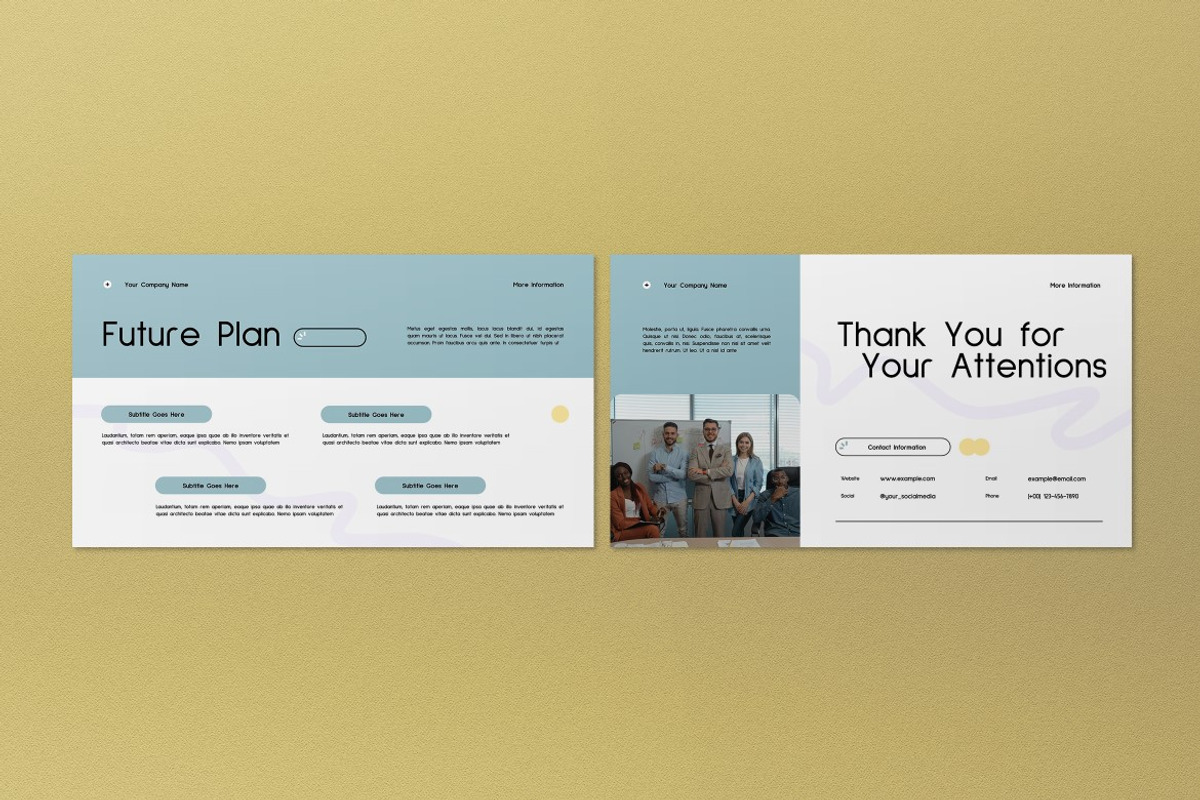 White Creative Company Google Slide, a Presentation Template by graphicook (Photo 4 of 4)