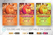Pumpkin Carving Contest Canva Flyer, a Flyer Template by Godserv Designs (Thumbnail 14 of 15)