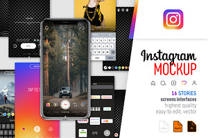 Instagram Stories Screen Interfaces