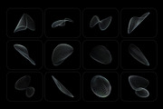 3D Chrome Wireframes - 73 shapes, an Object Graphic by assetpro.design (Thumbnail 4 of 12)