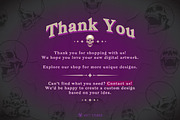 22 Halloween Skull Stamp Brushes, a Brush Add-On by vectstudio (Thumbnail 10 of 10)