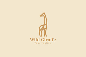 giraffe logo illustration, a Branding & Logo Template by Dyn Studio