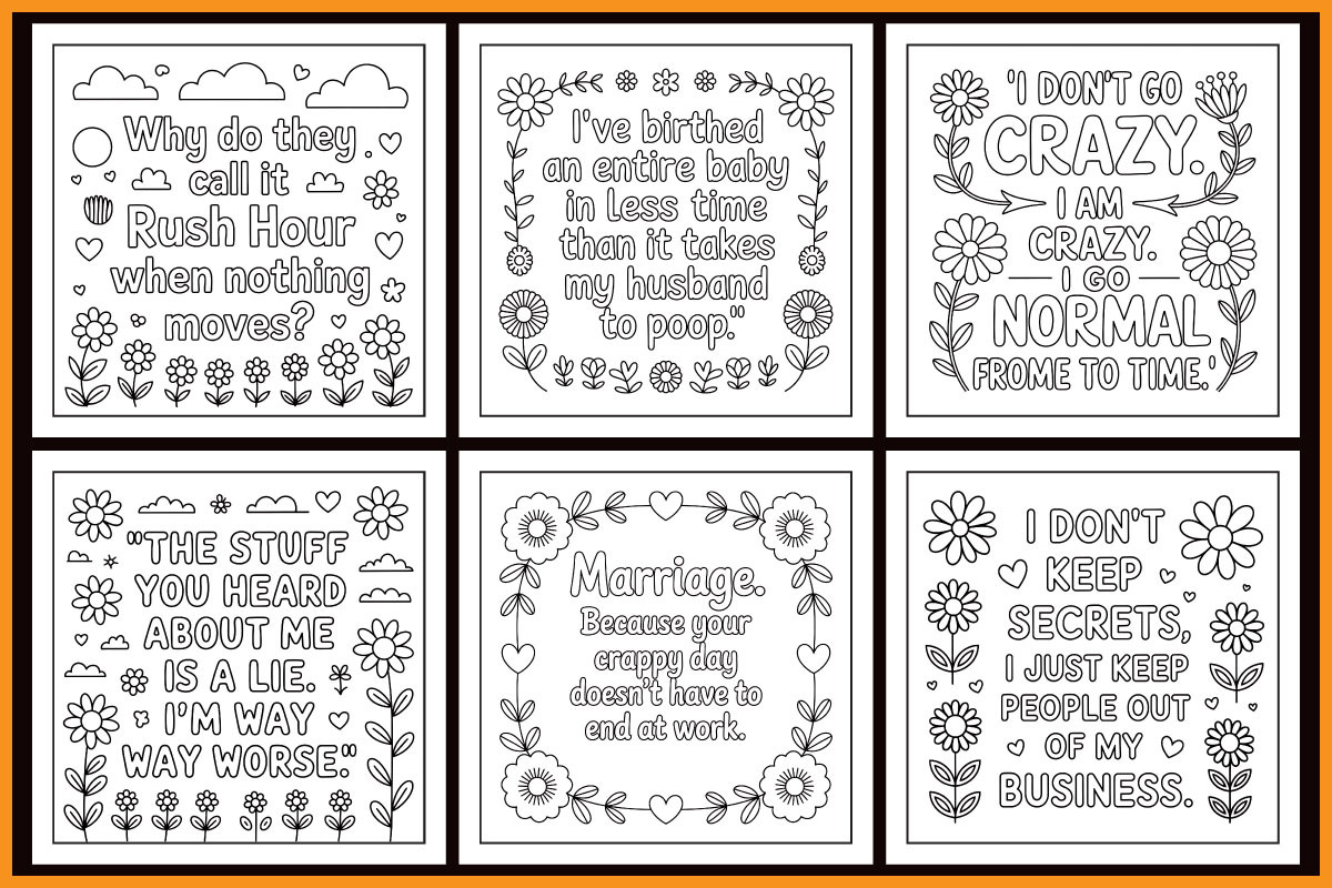 Sarcastic Quotes Coloring Book, an Object Graphic by protabsorkar11 (Photo 4 of 4)
