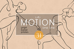 In Motion - one line illustrations