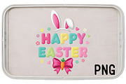 Happy Easter PNG, an Illustration by Black Bird Studio (Thumbnail 2 of 3)