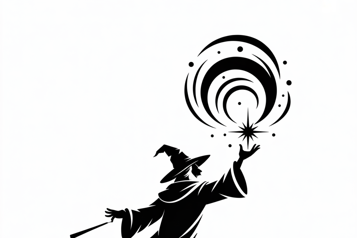 silhouette a mysterious wizard, an Illustration by Amazin_art (Photo 2 of 19)