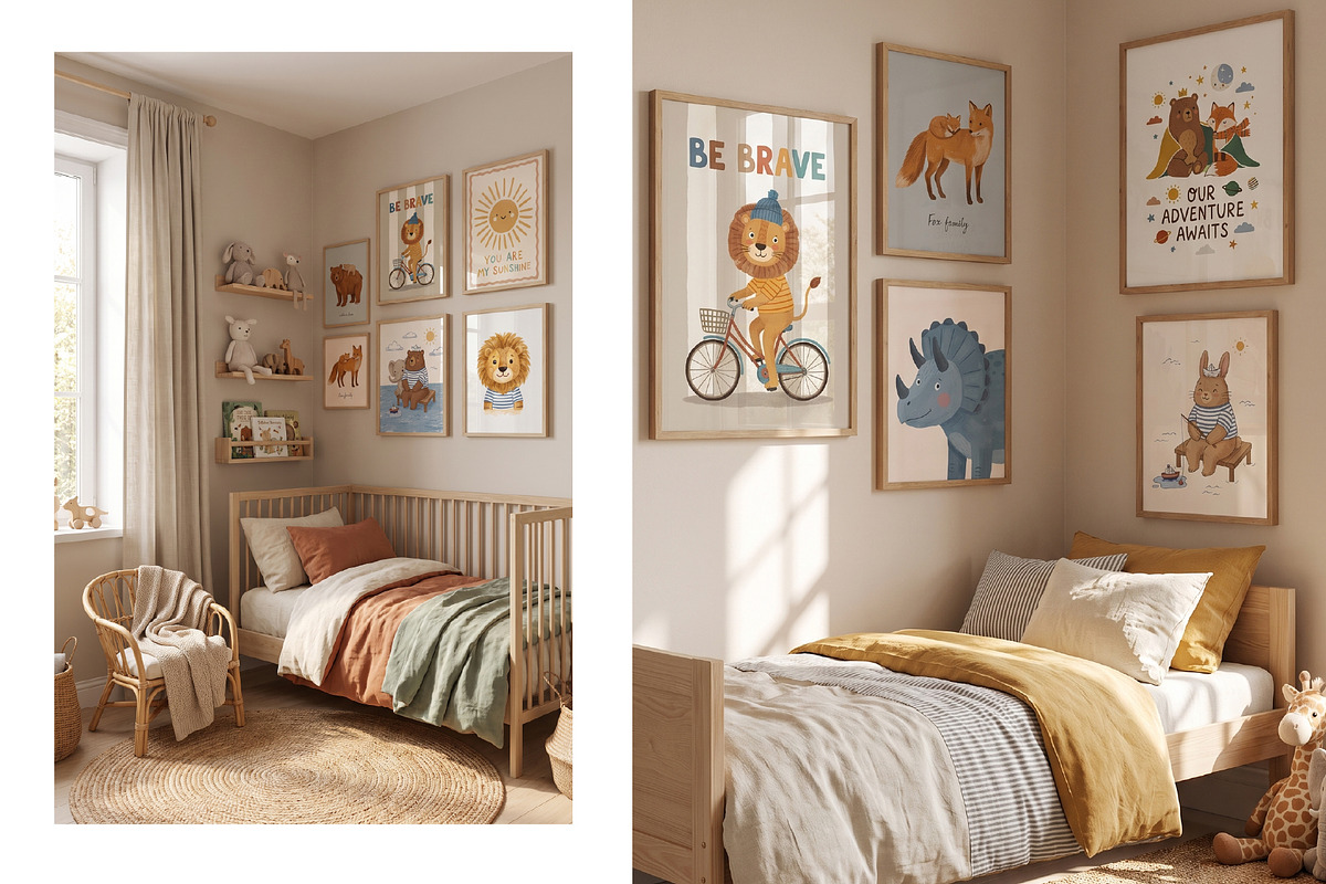 Kids Art Prints 100 Bundle, a Background Graphic by Tomasz Ganclerz (Photo 8 of 8)