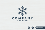 six people modern work team logo, a Branding & Logo Template by mouze_art (Thumbnail 4 of 4)