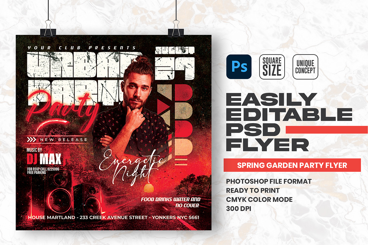 Urban Party Party Flyer Design, a Flyer Template by Shajib Shikder (Photo 1 of 2)