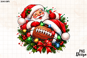 Football Christmas PNG T-Shirt, an Object Graphic by Cut File (Thumbnail 1 of 3)