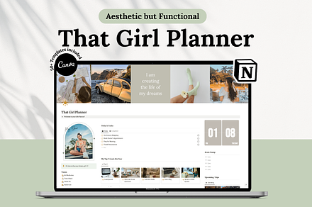 Notion Template, Notion Life Planner, a Presentation Template by Planner 2 Success