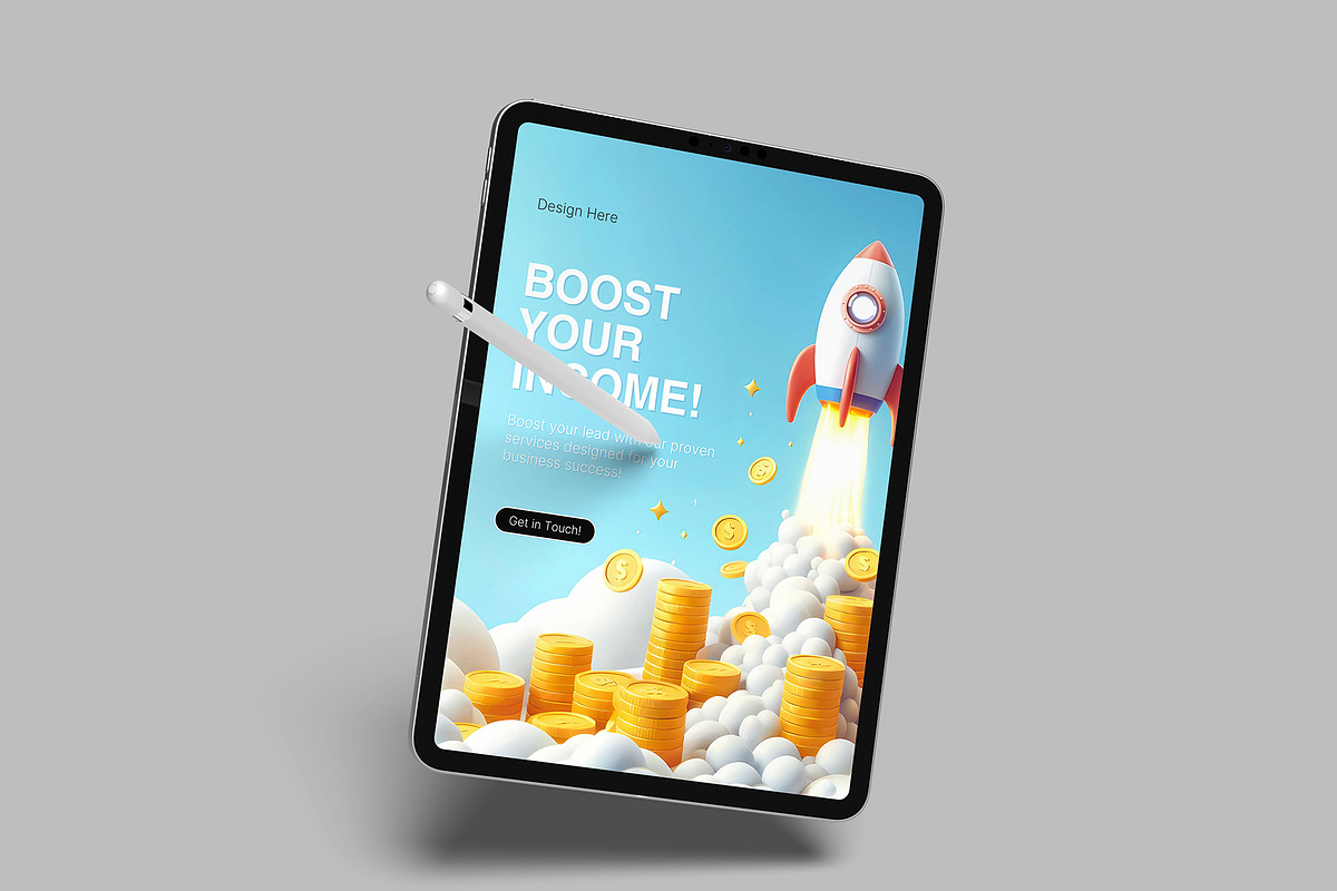 Tablet Screen Mockup, an iPad Mockup by lamorastudio (Photo 7 of 14)