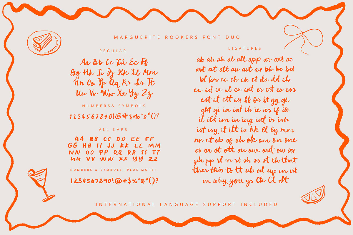 Marguerite Rookers Wedding Font Duo, a Font by Creativeqube Design (Photo 9 of 11)