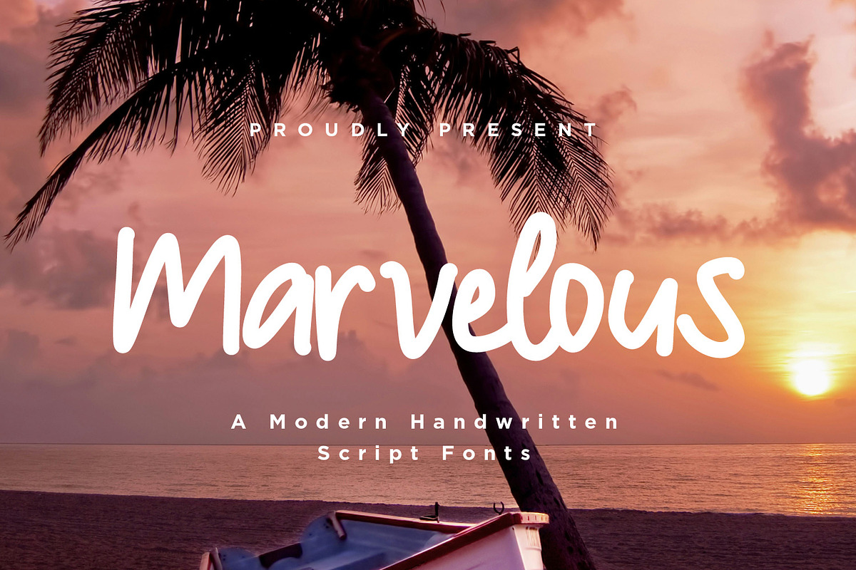 Marvelous - Handwritten Script fonts, a Script Font by Nahar_std (Photo 1 of 12)