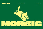 Morbig - Bold Display Font, a Sans Serif Font by limitype (Thumbnail 1 of 12)
