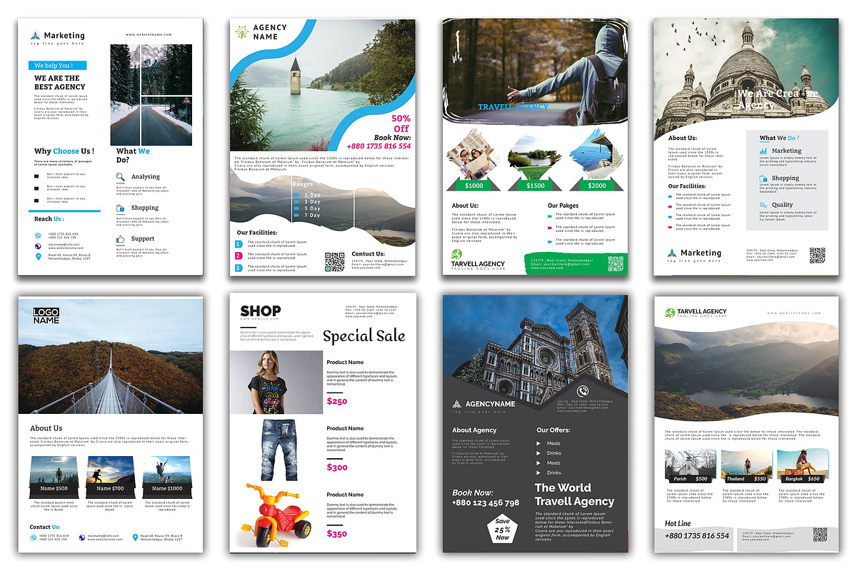 300+ Flyer Template Bundle 98% OFF, a Flyer Template by ZAAS (Photo 21 of 32)
