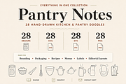 28 Hand-Drawn Kitchen Doodles, a Food Illustration by Designs24hr (Thumbnail 9 of 9)