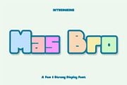 Mas Bro | Kids and Bold Font, a Sans Serif Font by MustofaCreative (Thumbnail 2 of 7)