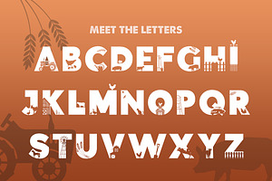 On The Farm Silhouette Font