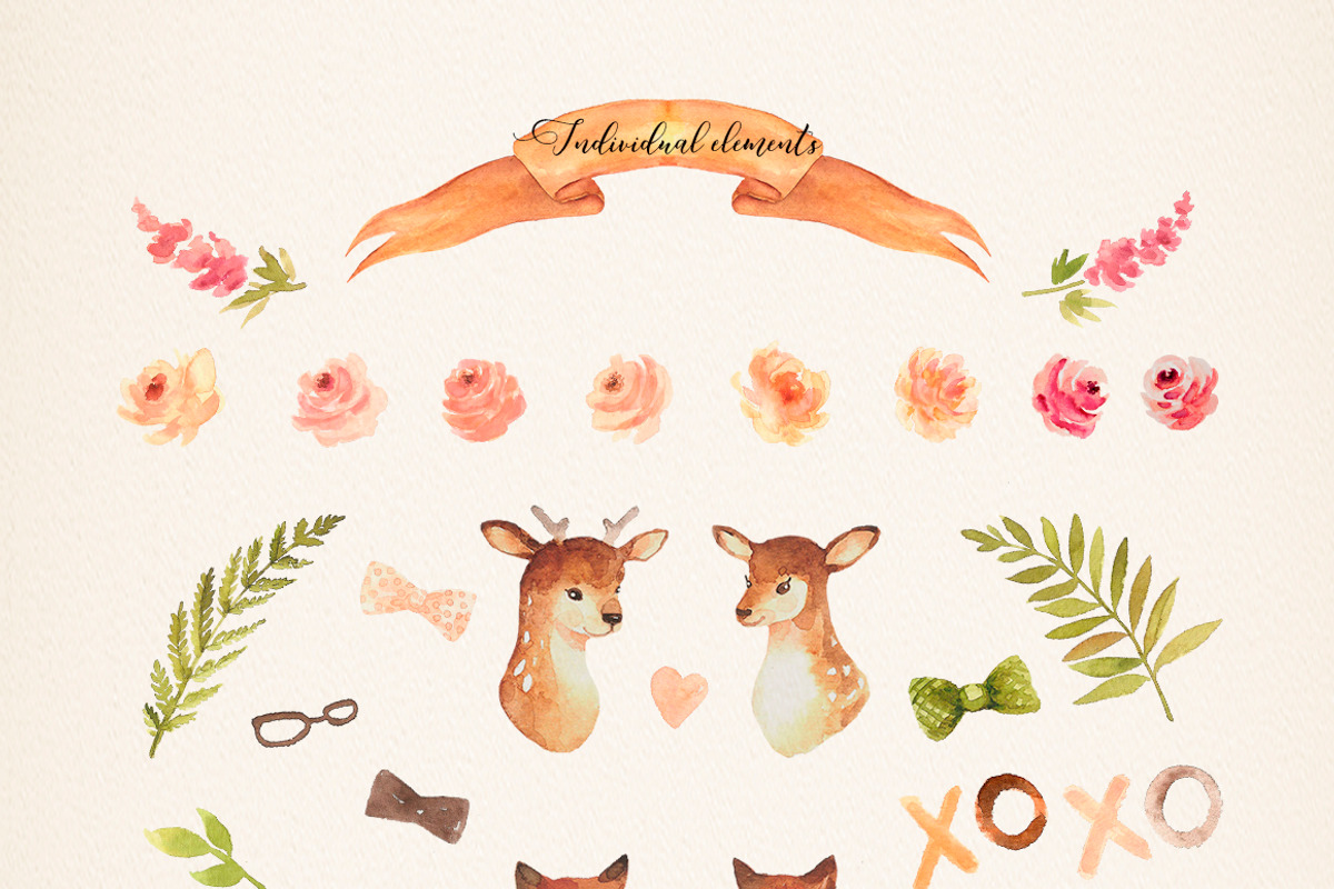 LOVE wedding  floral collection, an Object Graphic by DigitalDream (Photo 12 of 14)