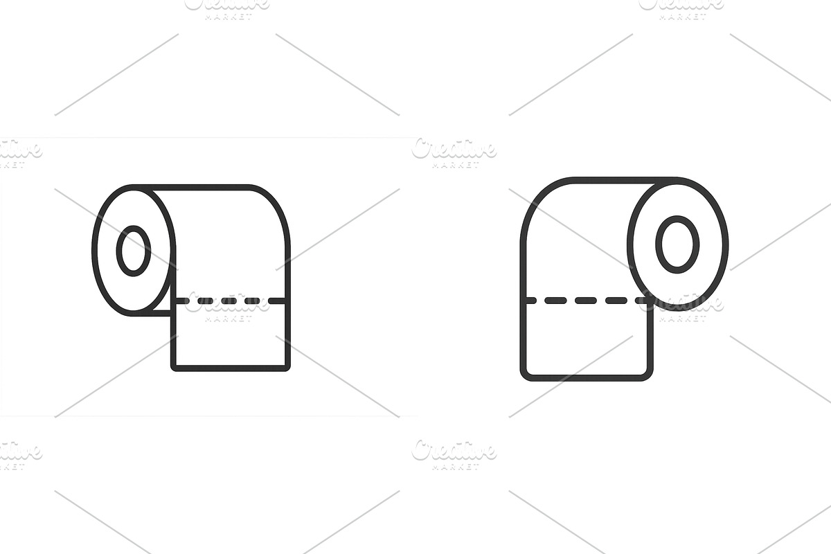 Differences in toilet paper roll, an Object Illustration by ZinetroN
