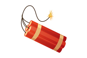 Dynamite bomb. Dynamite stick, an Object Illustration by Things for designers