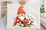 Strawberry Gnome PNG Clipart, an Illustration by designcity5 (Thumbnail 3 of 5)
