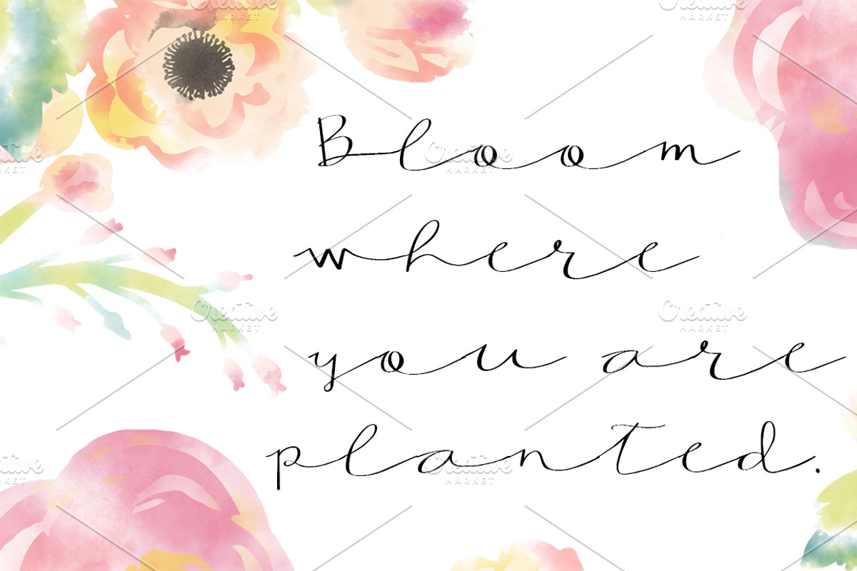 AMBER Hand Lettered Font preview 3