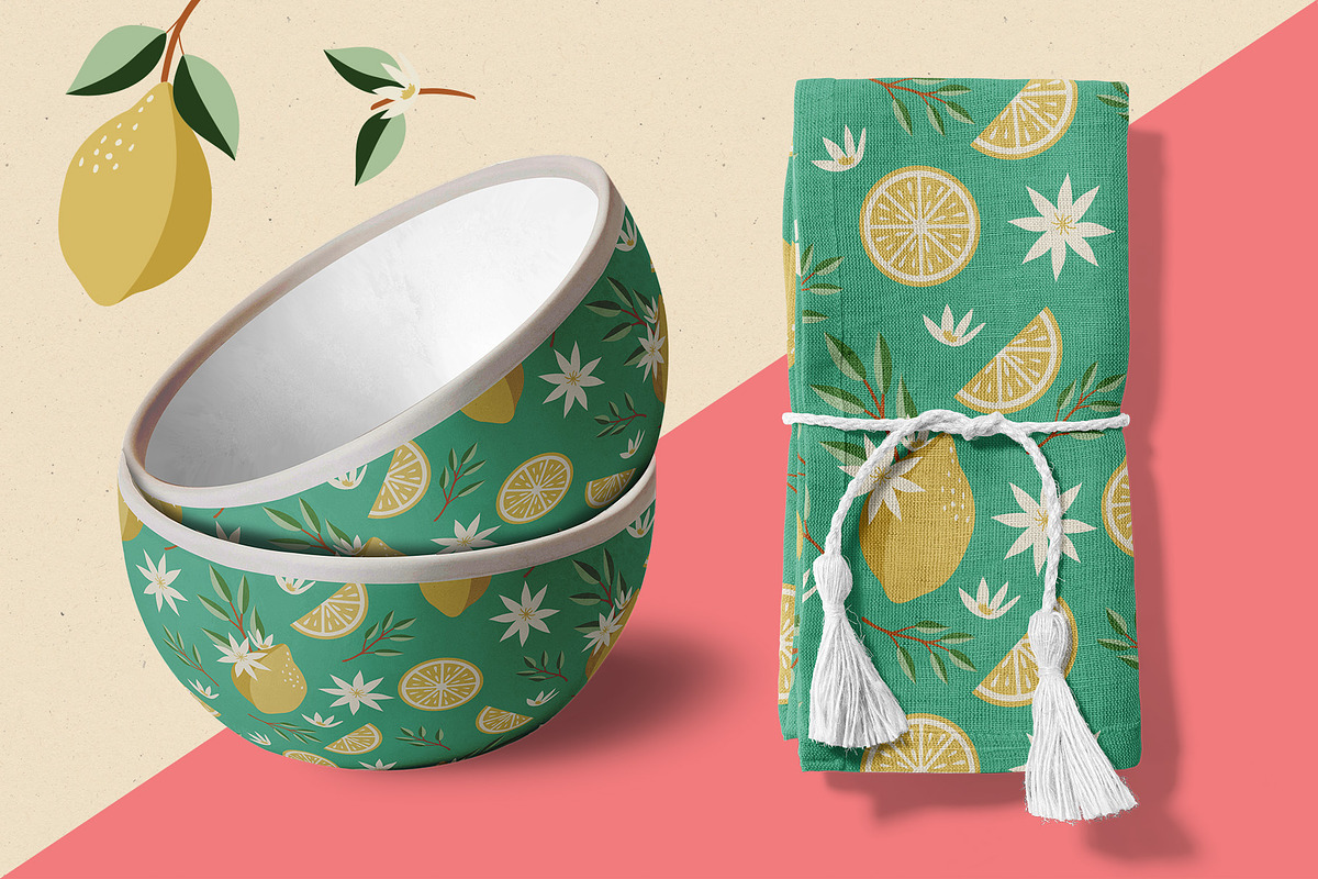 Fresh Fruit Market Clipart & Pattern, an Illustration by The Audacious Brush (Photo 8 of 13)