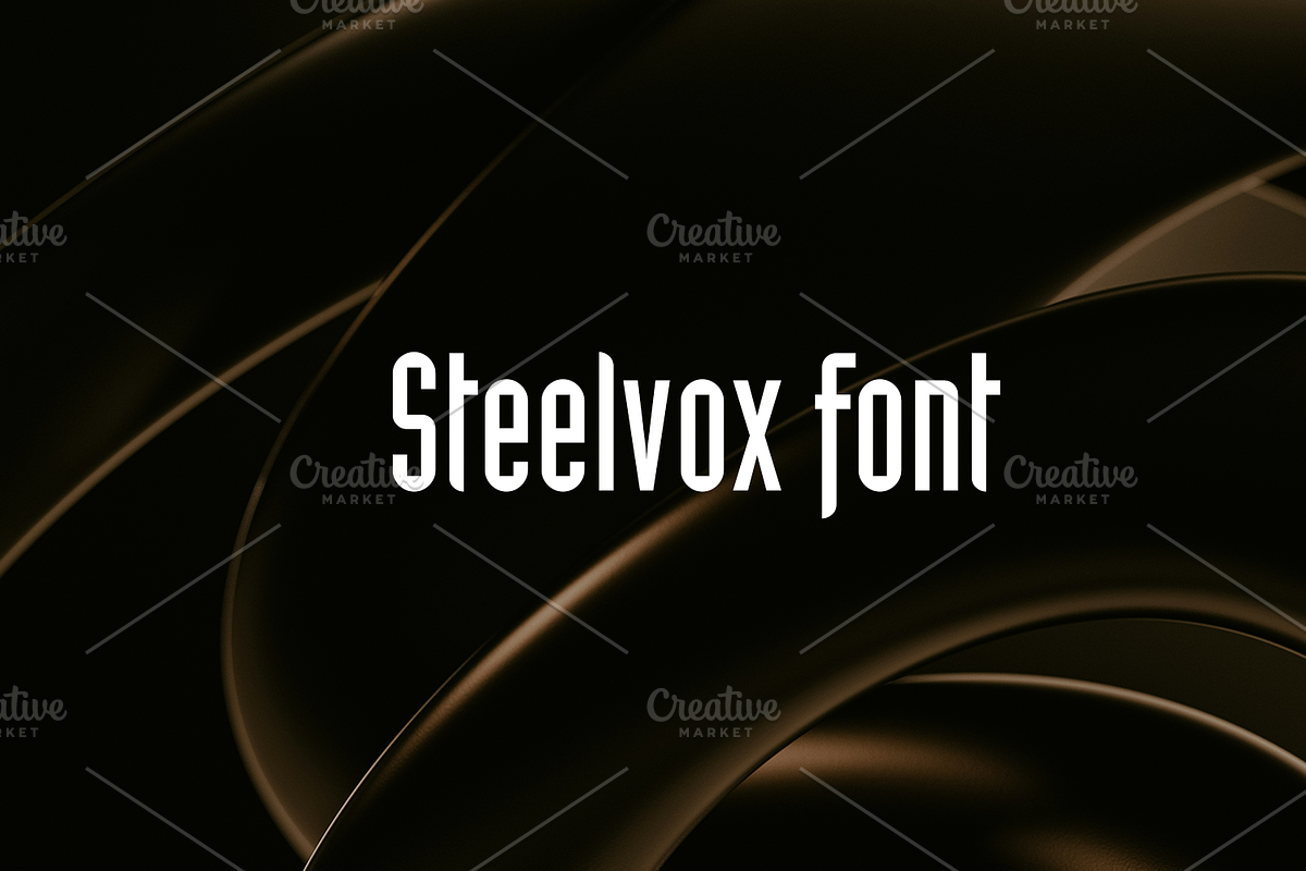 Steelvox font-Roman-0125-25, a Font by canve (Photo 1 of 2)