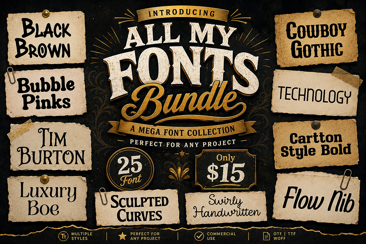 All My Fonts Font, a Sans Serif Font by Wow Magic (Photo 1 of 22)