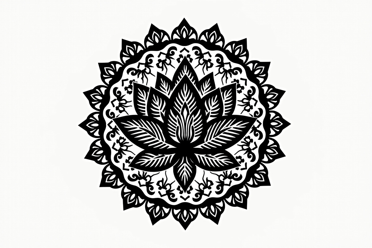 Vintage Floral Laser Cut Ornamental, an Object Illustration by BIPLOB EXPERT (Photo 14 of 14)