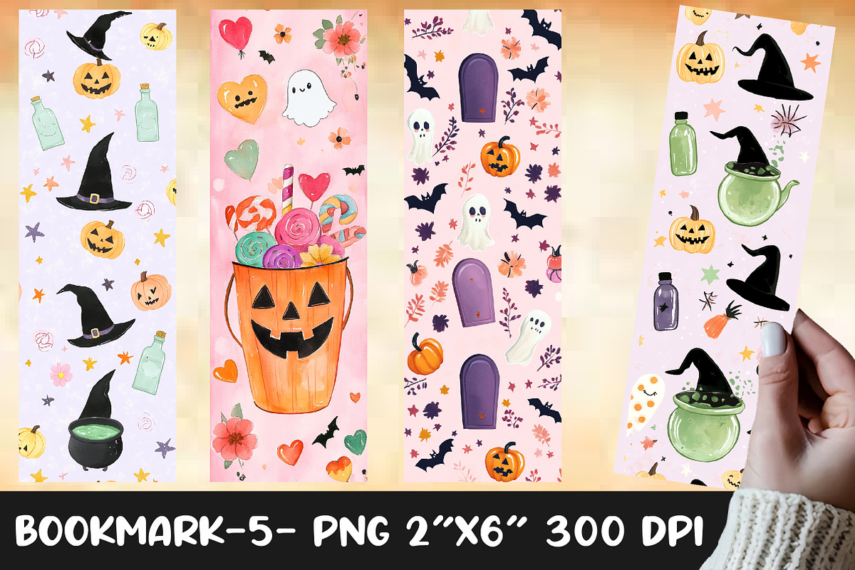 Halloween Bookmark png, an Illustration by Designworld
