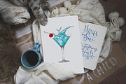 Hand drawn cocktails collection, a Food Illustration by Akimo Mia (Thumbnail 4 of 5)