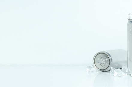Concept of drink, blank cans, space for text, a Food & Drink Photo by AtlasStudio