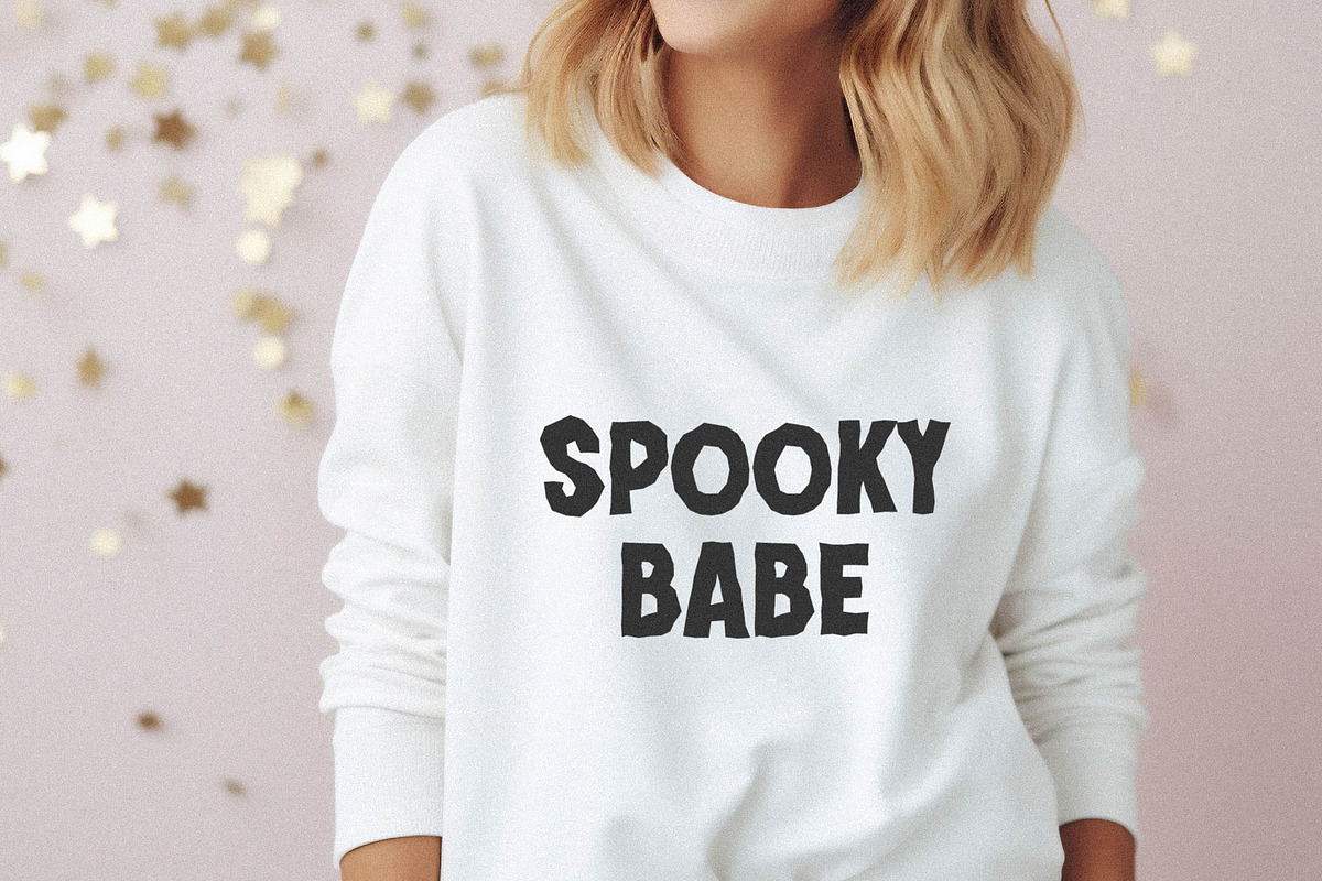 Calling Monsters Spooky Halloween Fo, a Script Font by BarcelonaShop (Photo 6 of 9)