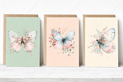 Whimsical Floral Butterfly Clipart, a Seasonal Illustration by Canvas Craft (Thumbnail 4 of 10)