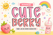 Cute Berry - Handwritten Kids Font, a Handwritten Font by KiddoGlyphs Studio (Thumbnail 1 of 3)