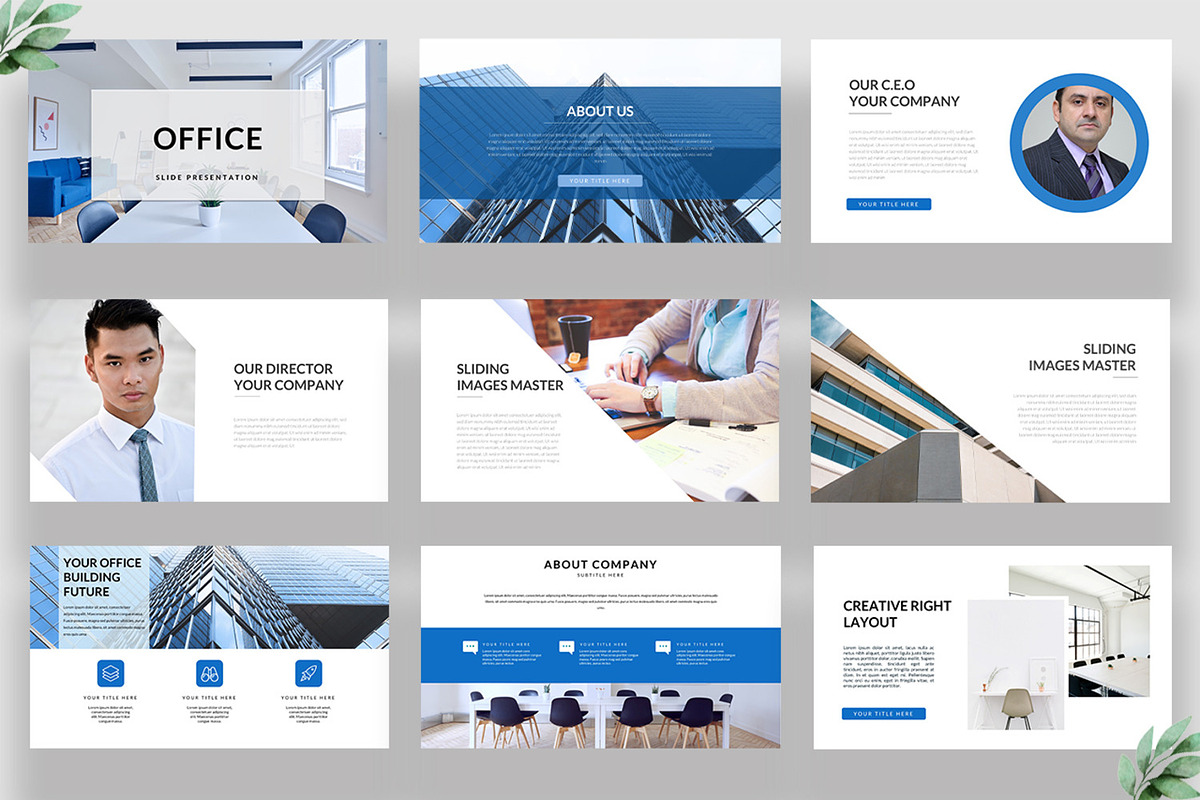 Office Business Google Slid Template, a Presentation Template by Infinity Vector Studio (Photo 3 of 4)