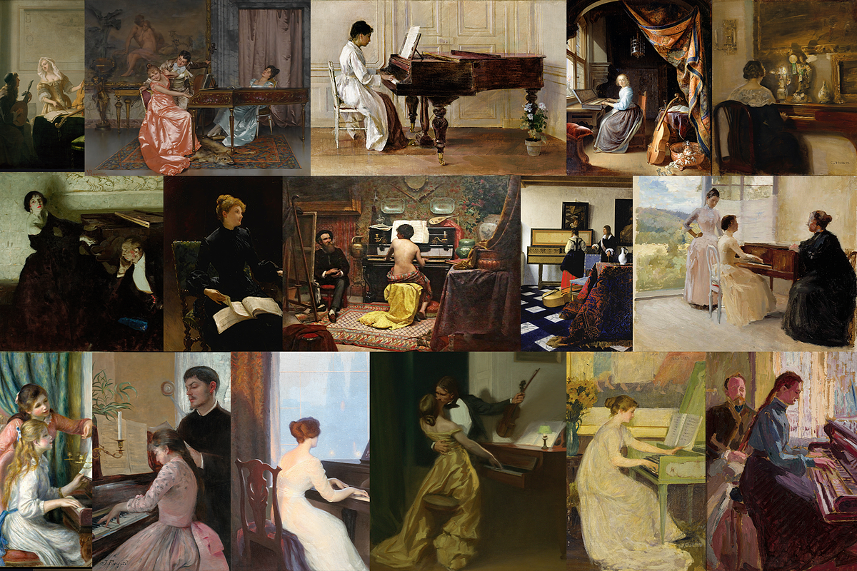 230+ Piano Paintings Bundle, a Person Illustration by Digital Museum (Photo 1 of 14)