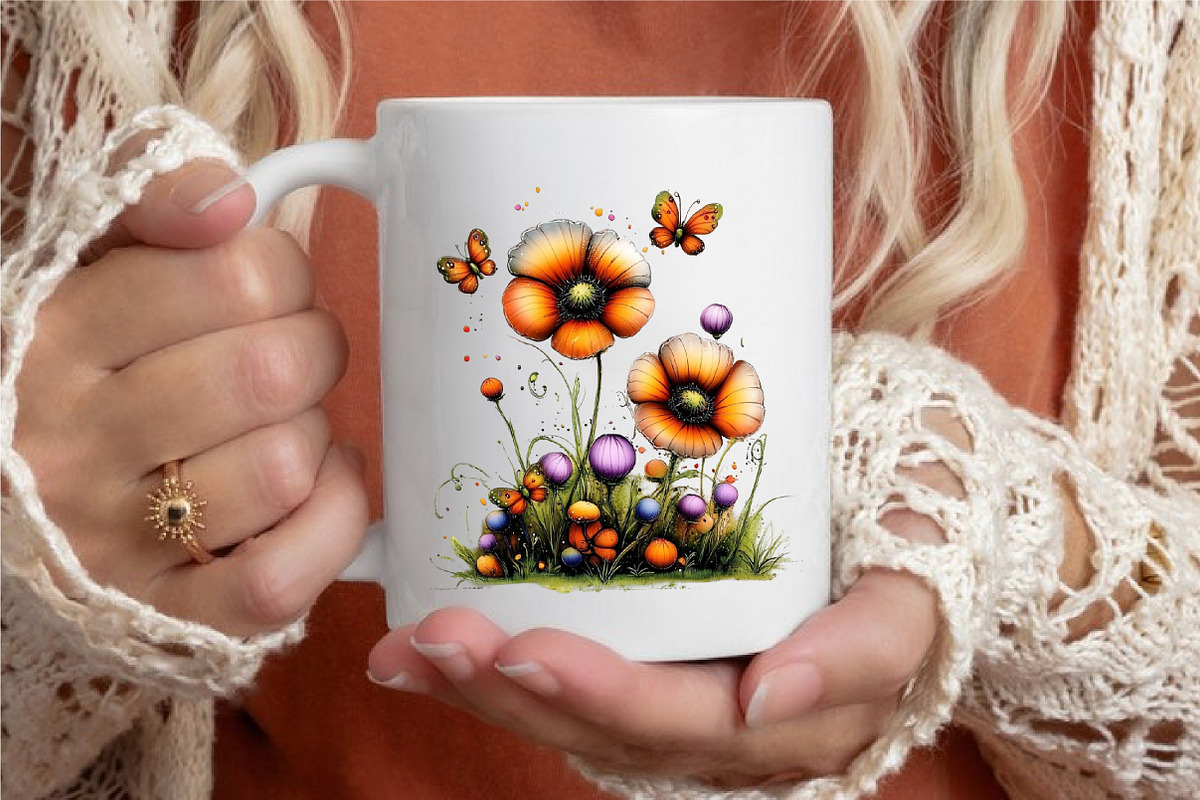 Spring Meadow Poppies Clipart Bundle, an Illustration by designcity5 (Photo 4 of 5)
