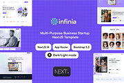 Infinia - Business Startup NextJS, a React Template by AliThemes (Thumbnail 1 of 2)
