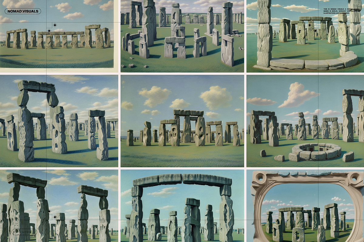 Megaliths Stone Age Illustrations, a Background Graphic by Nomad Visuals (Photo 14 of 15)