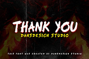 Blazing Crimson – Hand-Drawn Brush, a Blackletter Font by dansdesign (Thumbnail 12 of 12)