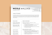 Modern Professional Resume Template, a Resume Template by VictoriousVita (Thumbnail 1 of 8)