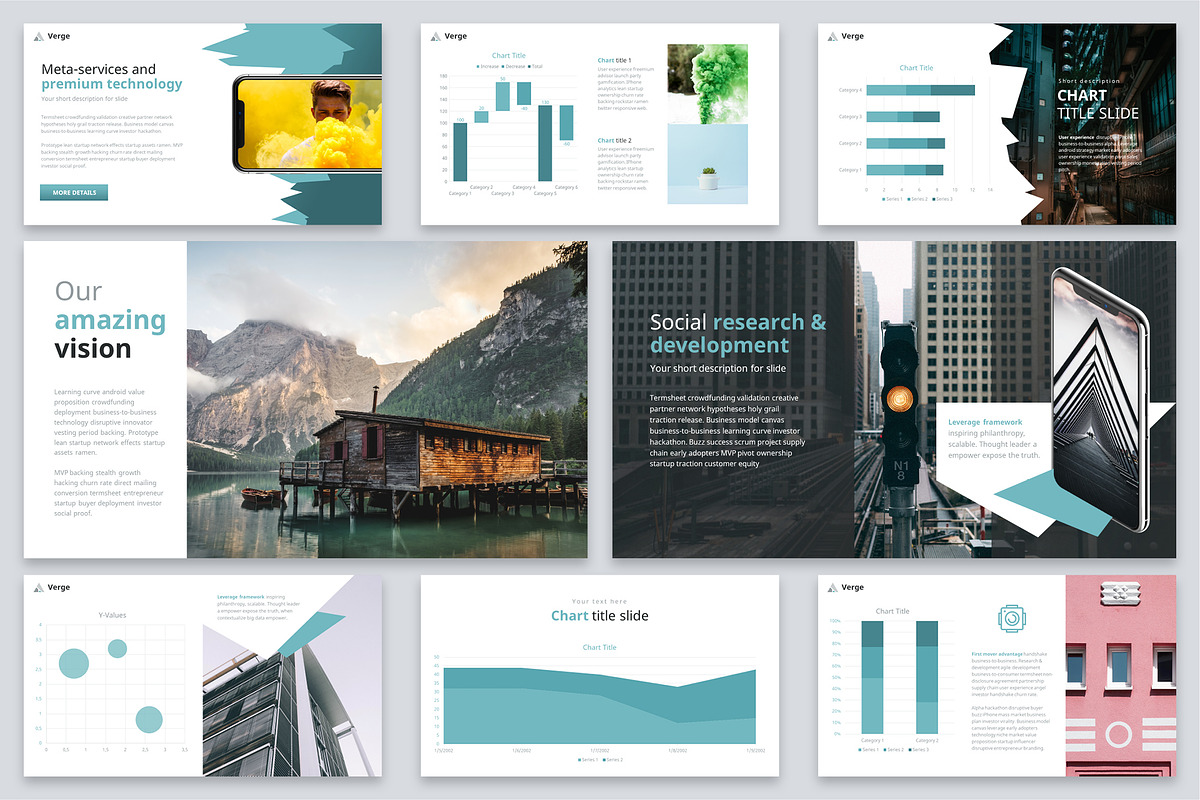 Verge Modern Powerpoint Template, a Presentation Template by Reshapely (Photo 13 of 16)