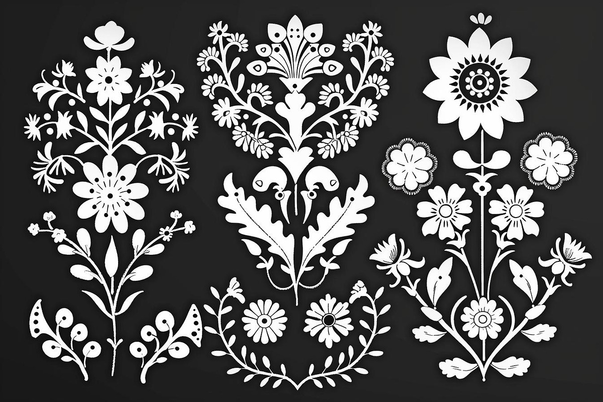 Floral Vine Laser Cut Bundle, an Object Graphic by hafijul (Photo 2 of 10)