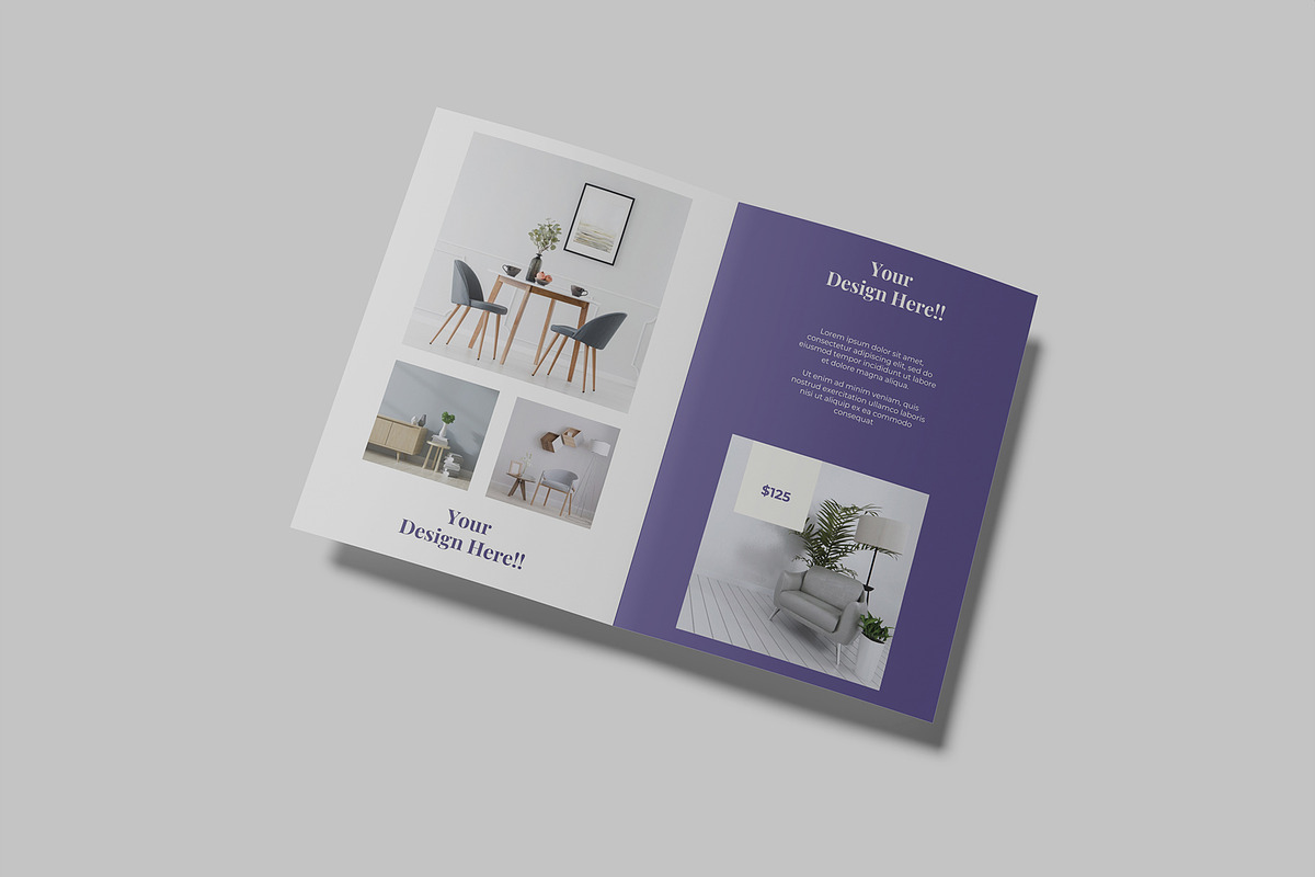 A5 Bifold Brochure Mockup, a Brochure Template by Graphiculon (Photo 4 of 11)