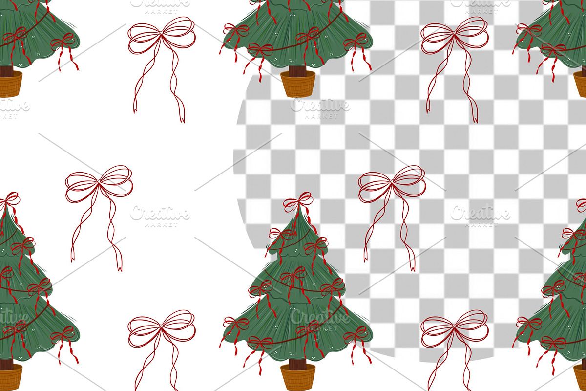 Christmas Seamless Pattern Set, an Illustration by Oleksandra Illustrates (Photo 2 of 20)