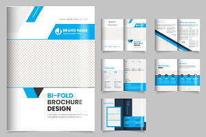 Company profile bi-fold brochure, a Brochure Template by SouravDesign